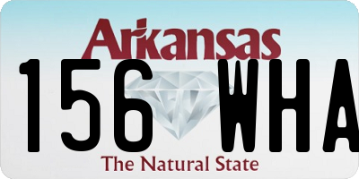 AR license plate 156WHA