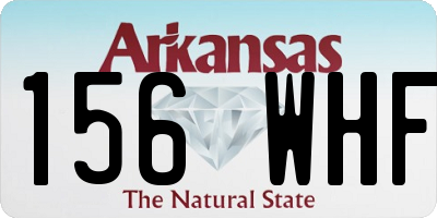 AR license plate 156WHF