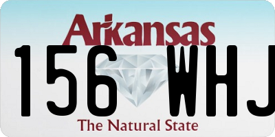 AR license plate 156WHJ