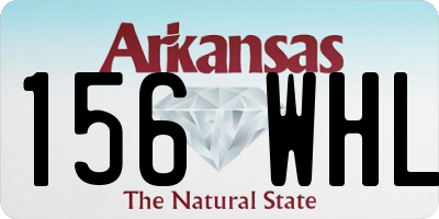 AR license plate 156WHL