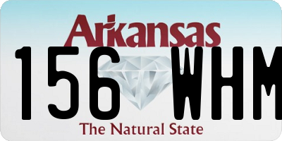 AR license plate 156WHM