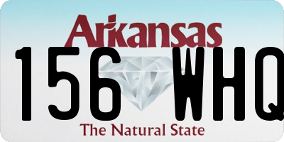 AR license plate 156WHQ
