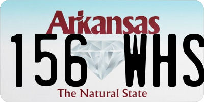 AR license plate 156WHS