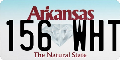 AR license plate 156WHT