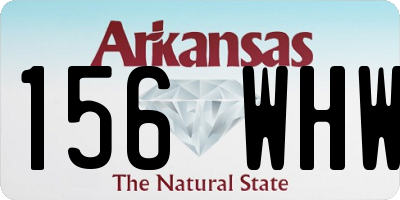 AR license plate 156WHW