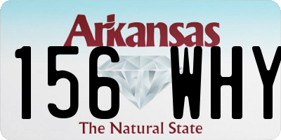 AR license plate 156WHY