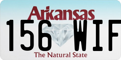 AR license plate 156WIF
