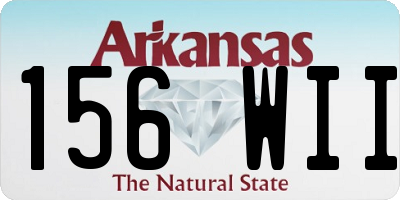 AR license plate 156WII