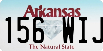 AR license plate 156WIJ