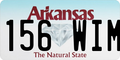 AR license plate 156WIM
