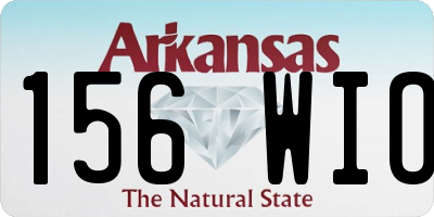 AR license plate 156WIO
