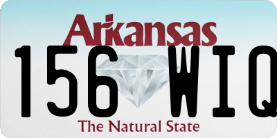 AR license plate 156WIQ