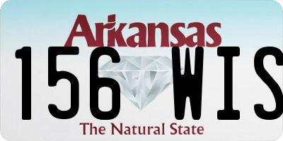AR license plate 156WIS