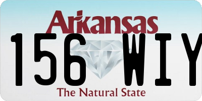 AR license plate 156WIY