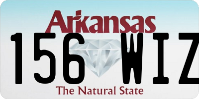 AR license plate 156WIZ