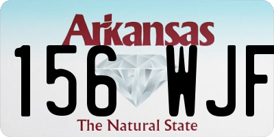 AR license plate 156WJF