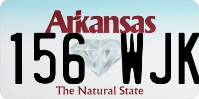 AR license plate 156WJK