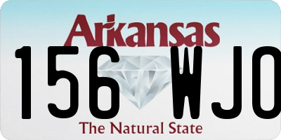 AR license plate 156WJO
