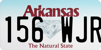 AR license plate 156WJR