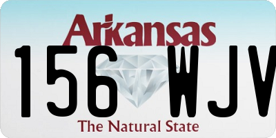 AR license plate 156WJV
