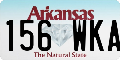AR license plate 156WKA