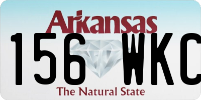 AR license plate 156WKC