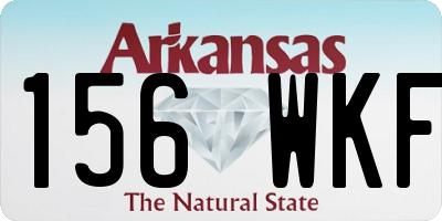 AR license plate 156WKF
