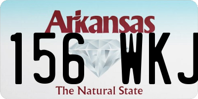 AR license plate 156WKJ