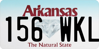AR license plate 156WKL
