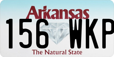 AR license plate 156WKP