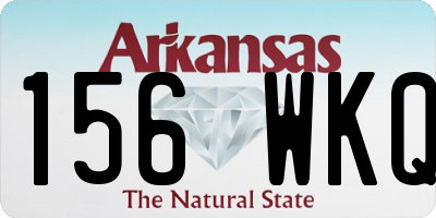 AR license plate 156WKQ
