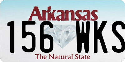 AR license plate 156WKS