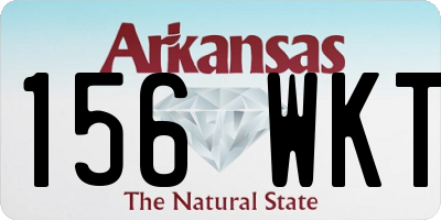 AR license plate 156WKT