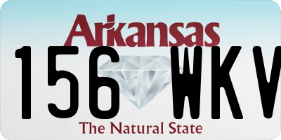 AR license plate 156WKV