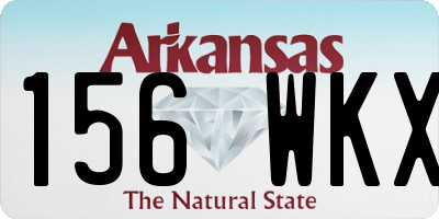 AR license plate 156WKX