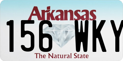 AR license plate 156WKY