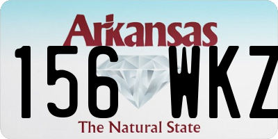 AR license plate 156WKZ