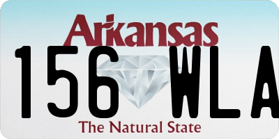 AR license plate 156WLA