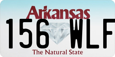 AR license plate 156WLF
