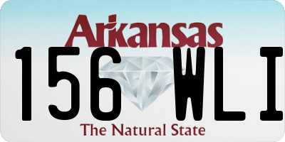 AR license plate 156WLI