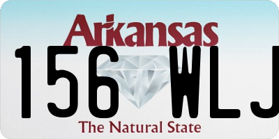 AR license plate 156WLJ