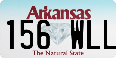 AR license plate 156WLL