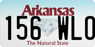 AR license plate 156WLO