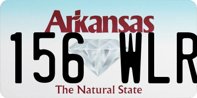 AR license plate 156WLR