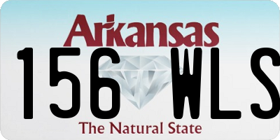 AR license plate 156WLS