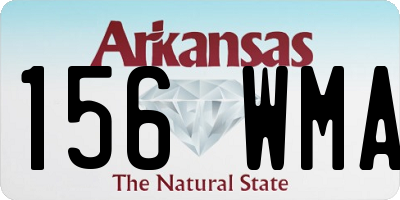AR license plate 156WMA