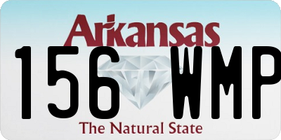 AR license plate 156WMP