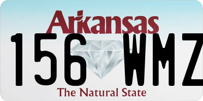 AR license plate 156WMZ
