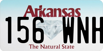 AR license plate 156WNH