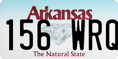 AR license plate 156WRQ
